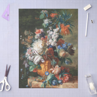 Antique Bouquet of Flowers in an Urn Tissue Paper