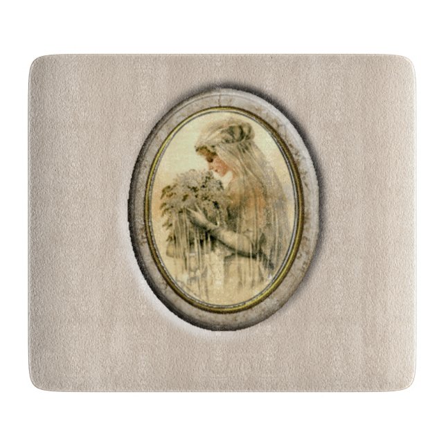 Antique Bride Cutting Board (Front)