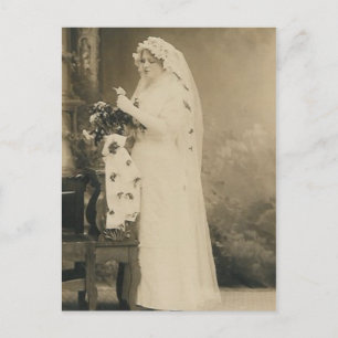 Antique bride post card