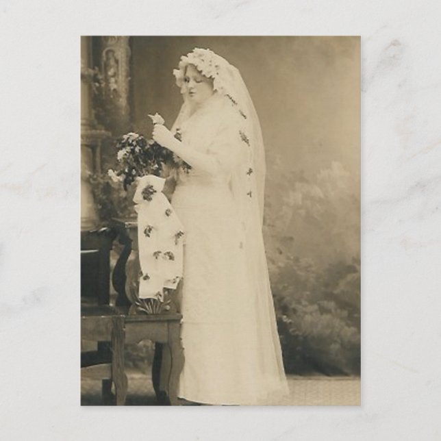 Antique bride post card (Front)
