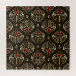 Antique Bronze: Seamless Ornamental Elegance Jigsaw Puzzle