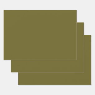 Antique bronze (solid color)  wrapping paper sheet