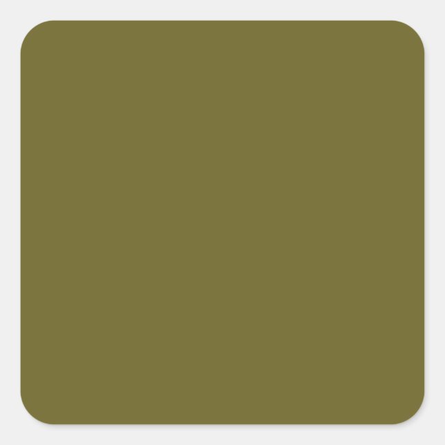 Antique bronze (solid colour)  square sticker (Front)