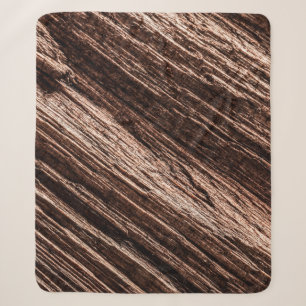 Antique brown obsolete wooden background. age-old, sherpa blanket