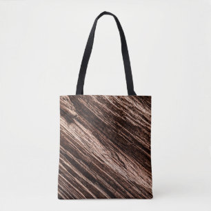 Antique brown obsolete wooden background. age-old, tote bag