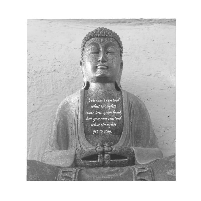 Antique Buddha statue, inspiration, meditation - Notepad (Front)