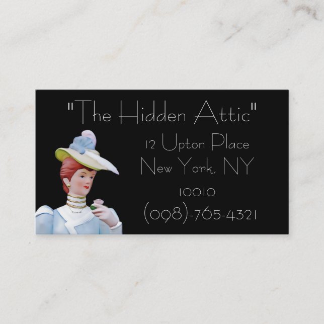 Antique Business Card Sample1 (Front)