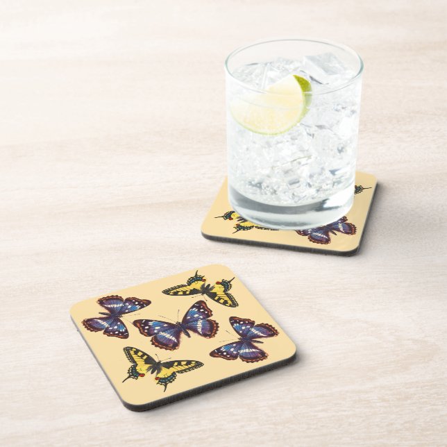 Antique Butterfly  Coaster (Right Side)