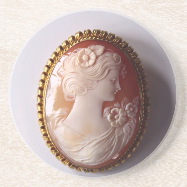 Antique Cameo Coaster (Front)