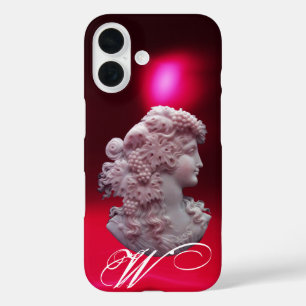 ANTIQUE CAMEO, LADY WITH GRAPES AND GRAPEVINES iPhone 16 CASE