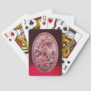 ANTIQUE CAMEO / SAINT GEORGE AND DRAGON MONOGRAM PLAYING CARDS