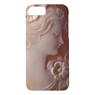 Antique Cameo vintage cameo women silhouette  iPhone 8/7 Case