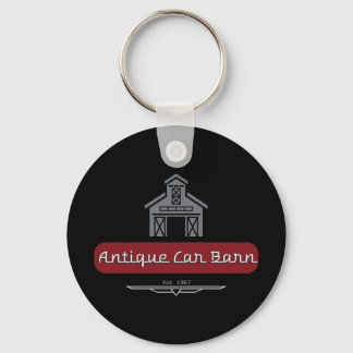 Antique Car Barn Keychain 