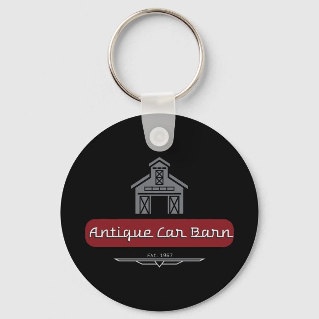 Antique Car Barn Keychain  (Front)