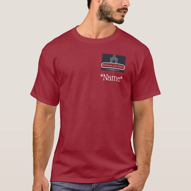 Antique Car Barn T Shirt - Back Logo (Front)