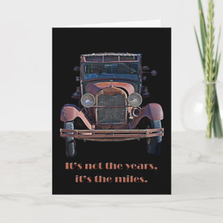 Antique Car Birthday Card