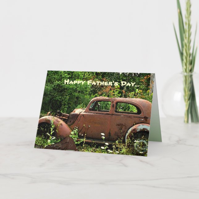 Antique Car Fathers Day Card (Front)