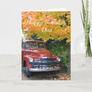 Antique Car, Happy Birthday, Dad Card