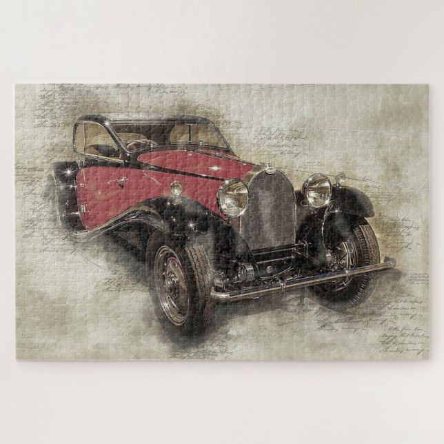 Antique Car Jigsaw Puzzle (Horizontal)