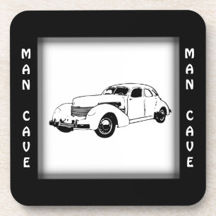 Antique Car Man Cave Coaster