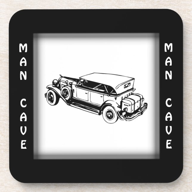 Antique Car Man Cave Collectable Coaster (Front)