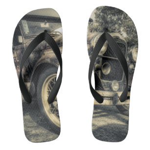 Antique Car,old car Thongs