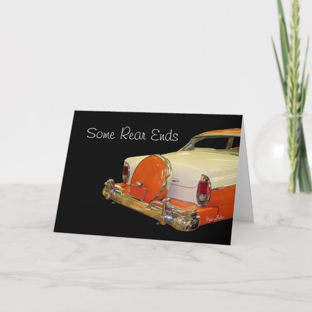 Antique car with con kit-customise any occasion card (Front)