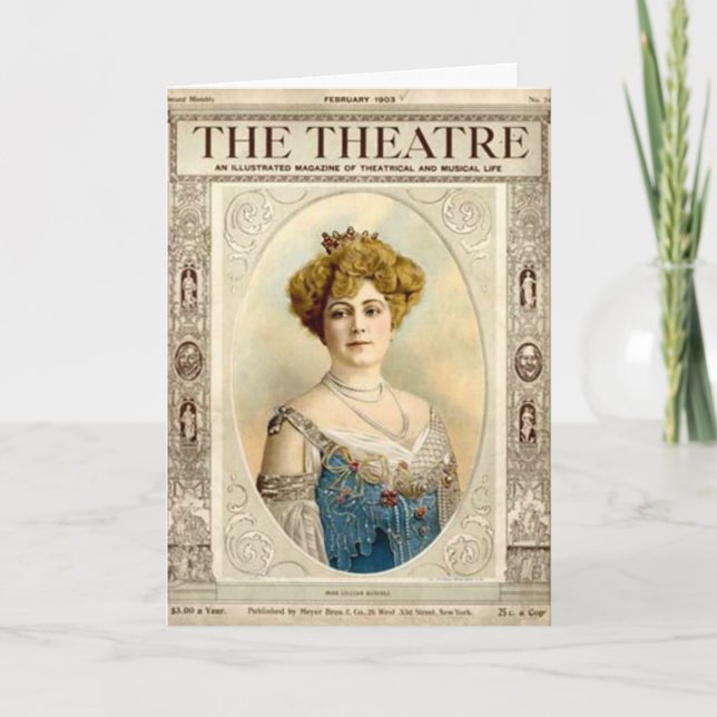 Antique Card about the Theater (Front)
