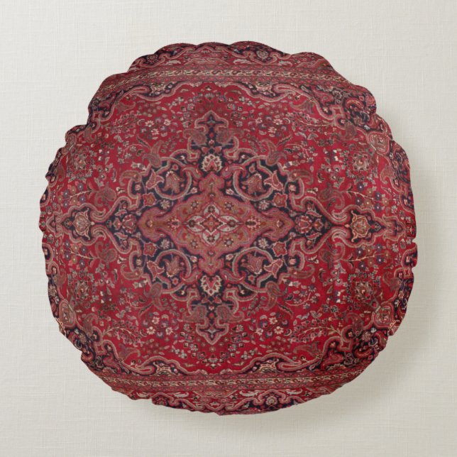 Antique Carpet Round Cushion (Front)