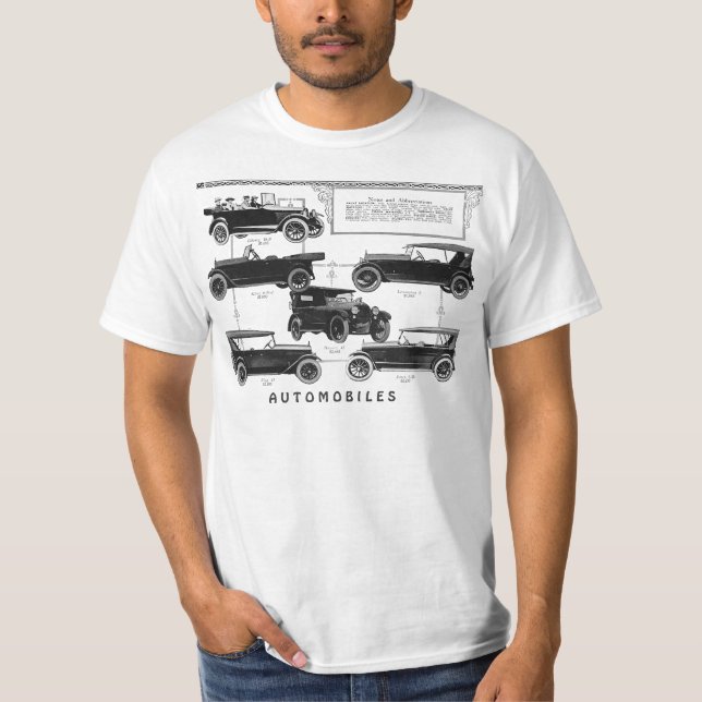 Antique Cars T-shiRT (Front)