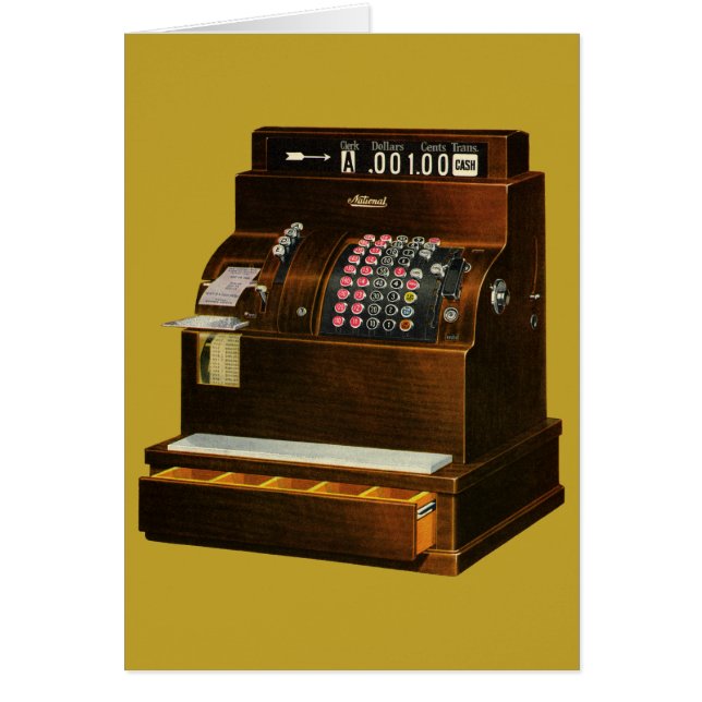 Antique Cash Register, Vintage Retail Business (Front)