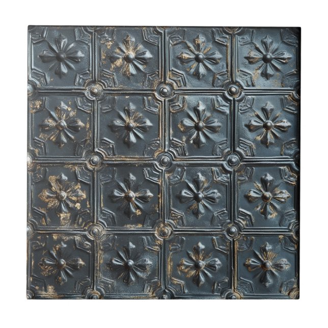 Antique Ceiling Tile Ceramic Tile (Front)