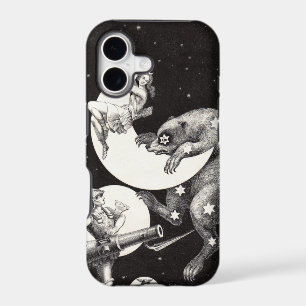 Antique Celestial Moon Goddess & Ursa Major Bear