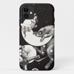 Antique Celestial Moon Goddess & Ursa Major Bear iPhone 11 Case
