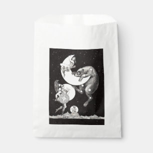 Antique Celestial Moon Goddess & Ursa Major Bear Favour Bag