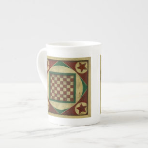 Antique Chequerboard by Ethan Harper Bone China Mug