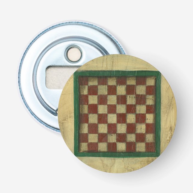 Antique Chequerboard by Ethan Harper Bottle Opener (Front)