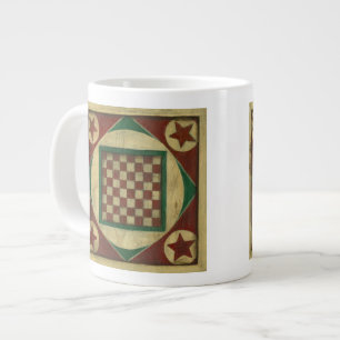 Antique Chequerboard by Ethan Harper Large Coffee Mug