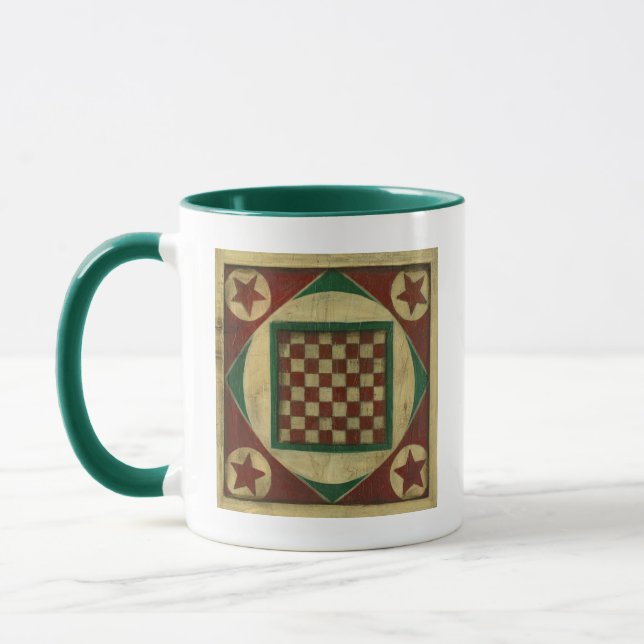 Antique Chequerboard by Ethan Harper Mug (Left)