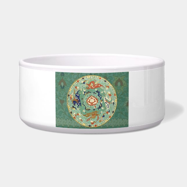 Antique Chinese Circle Blue Green (Front)