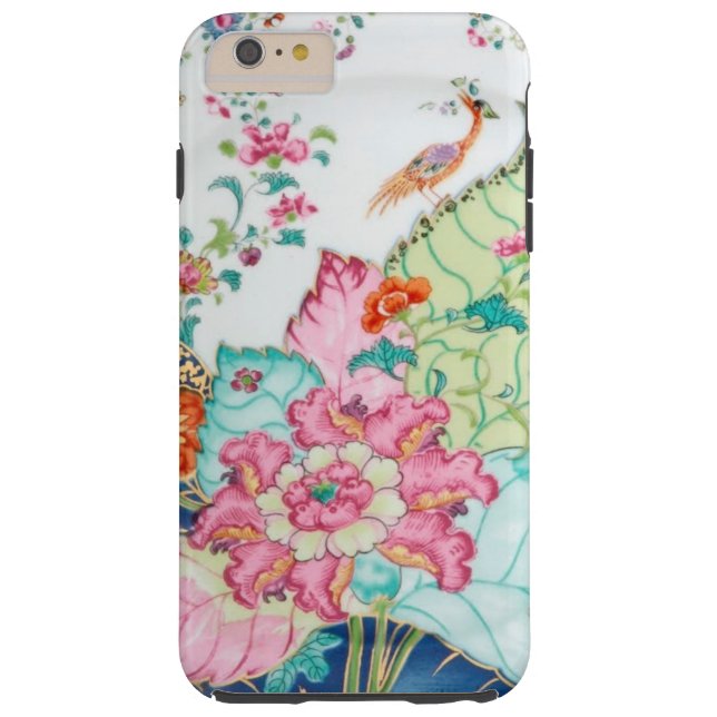 Antique chinoiserie china porcelain bird pattern Case-Mate iPhone case (Back)