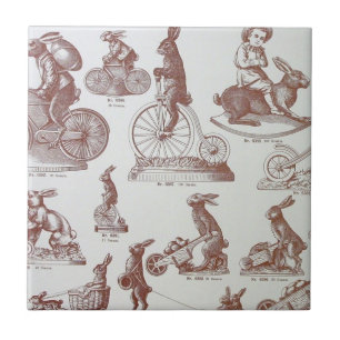 Antique Chocolate Mould Catalogue Easter Bunnies Ceramic Tile