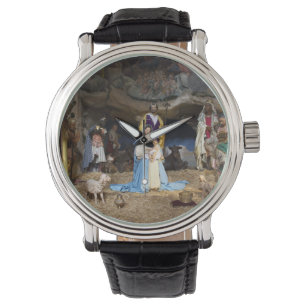 Antique Christmas Nativity Scene Watch