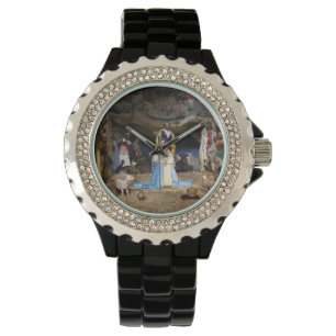 Antique Christmas Nativity Scene Watch