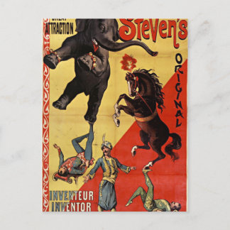 antique circus postcard