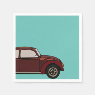 Antique Classic Car Birthday Napkin