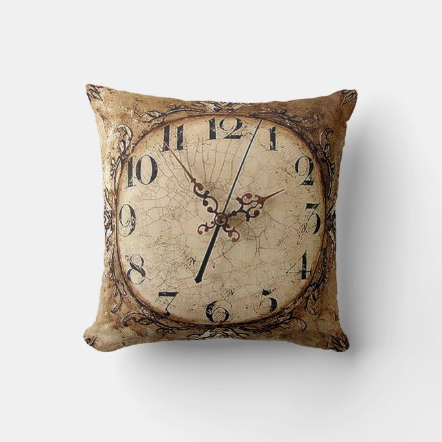 Antique Clock Cushion (Front)