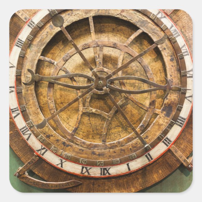 Antique clock face, Germany Square Sticker (Front)