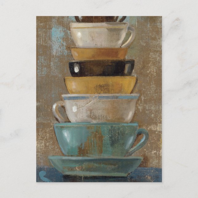 Antique Coffee Cups Postcard (Front)