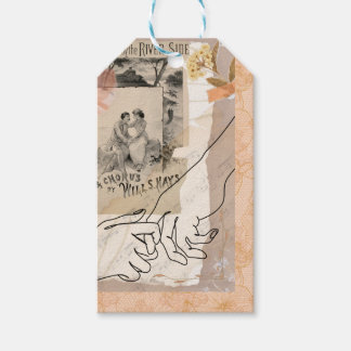 Antique Collage Floral Ephemera Lovers Riverside Gift Tags